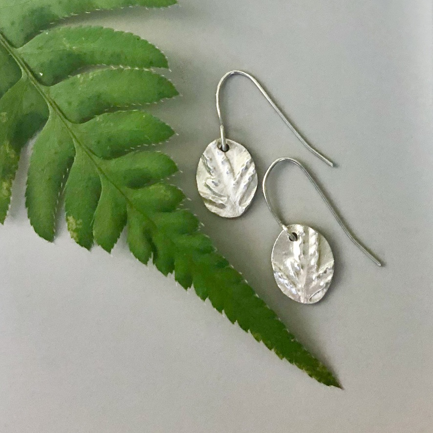 Silver Cedar Bough Earrings – Eighth Generation